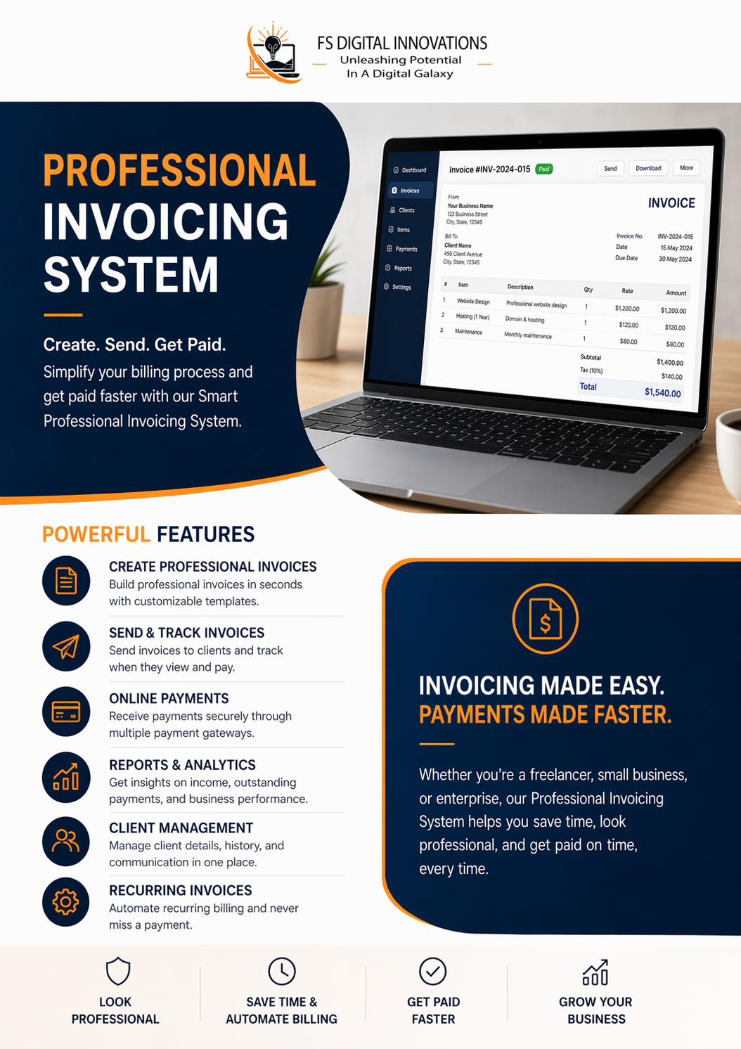 Professional Invoicing System